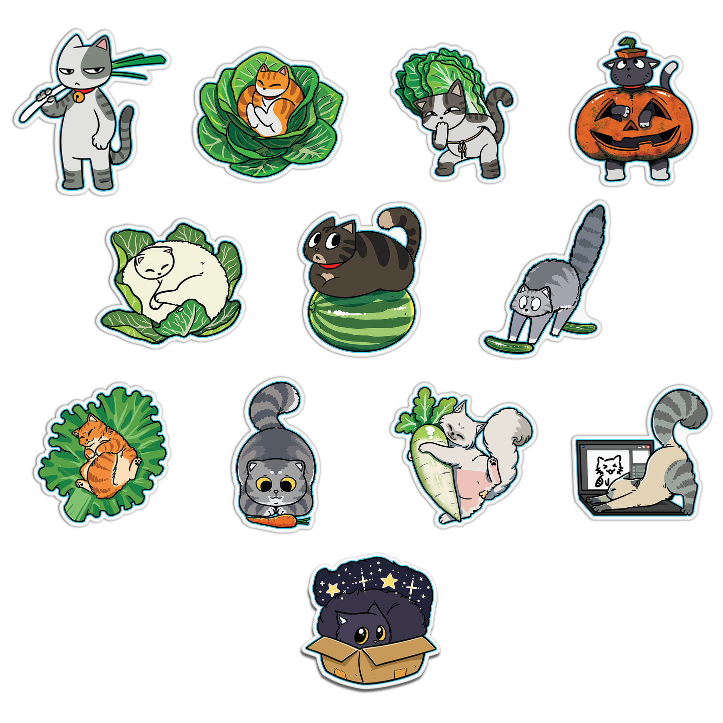 Cats Sticker Sheet