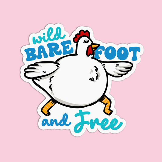 Wild Barefoot and Free Yoga Stickers