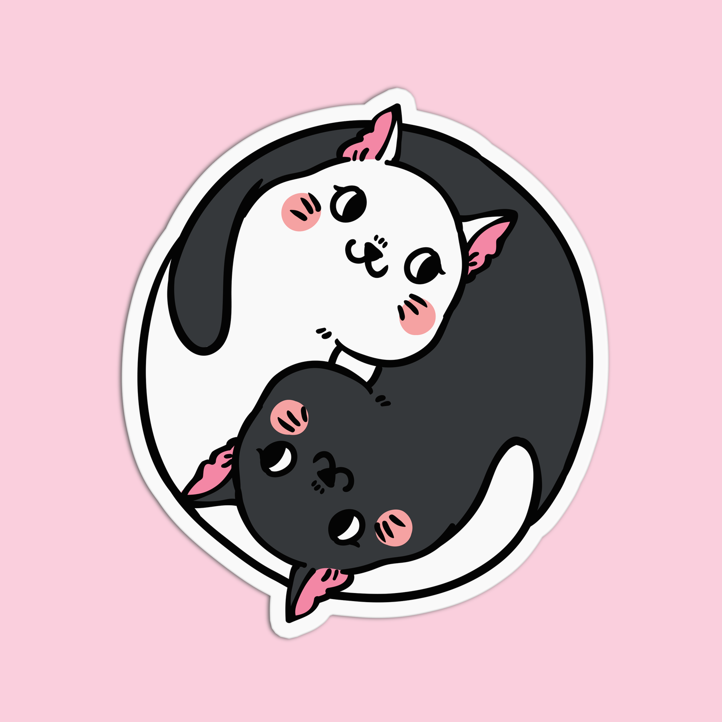 Cats Yoga Stickers