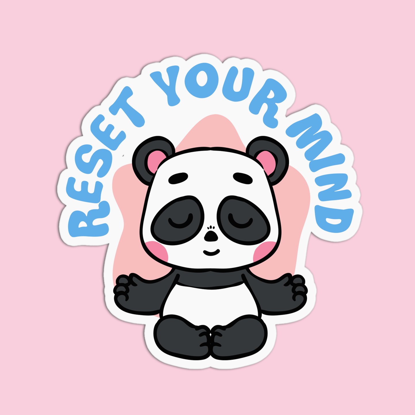 Reset Your Mind Yoga Stickers
