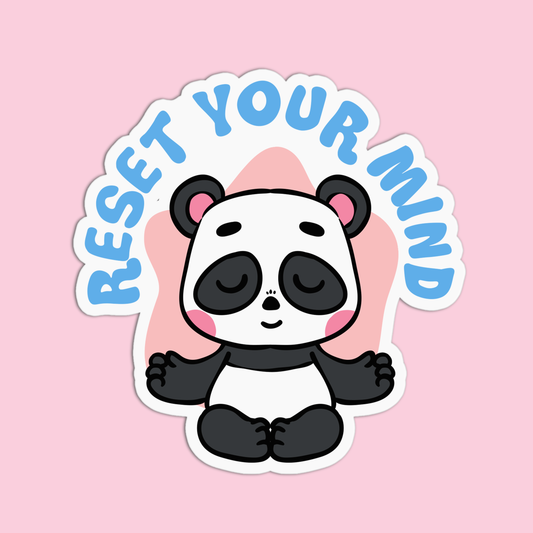 Reset Your Mind Yoga Stickers