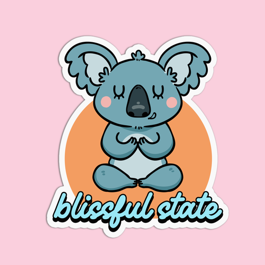 Blissful State Yoga Stickers