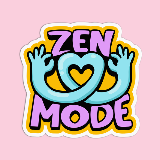 Zen Mode Yoga Stickers