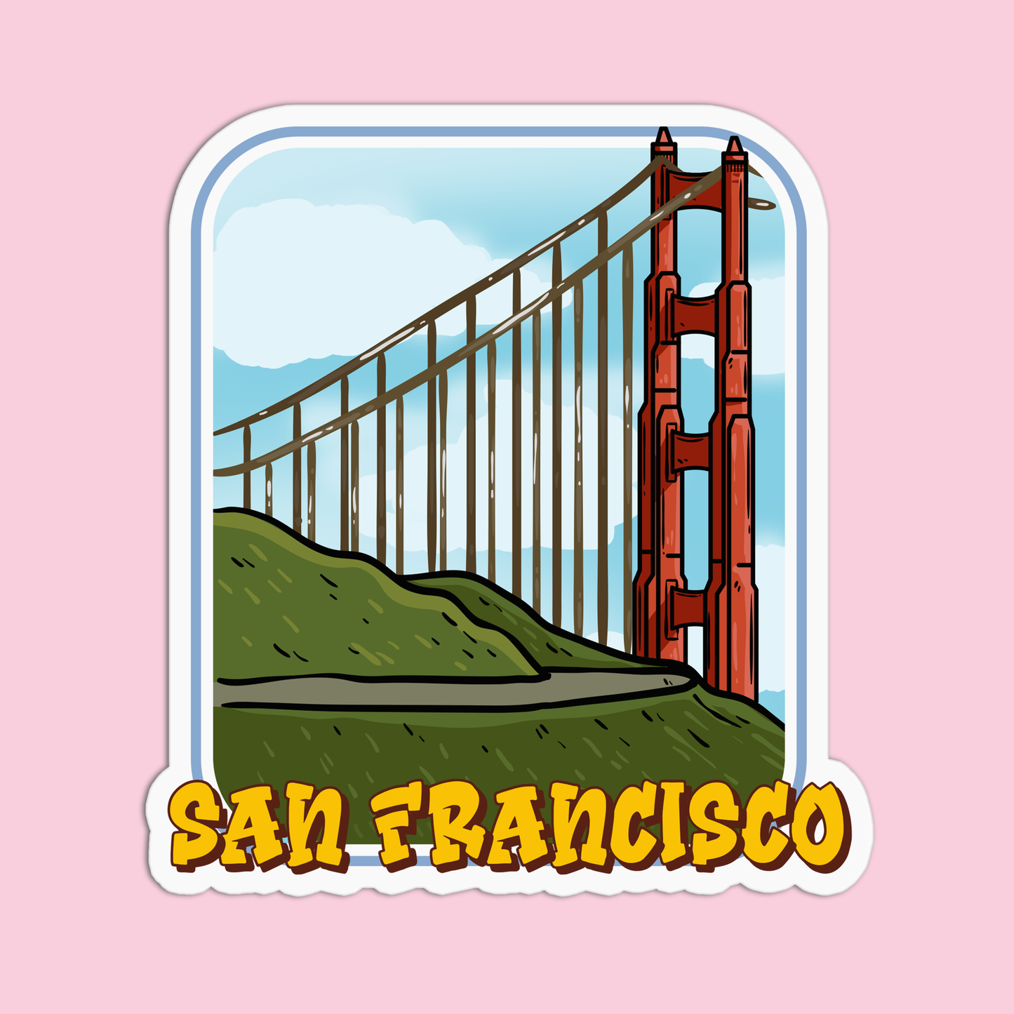 San Francisco California Sticker