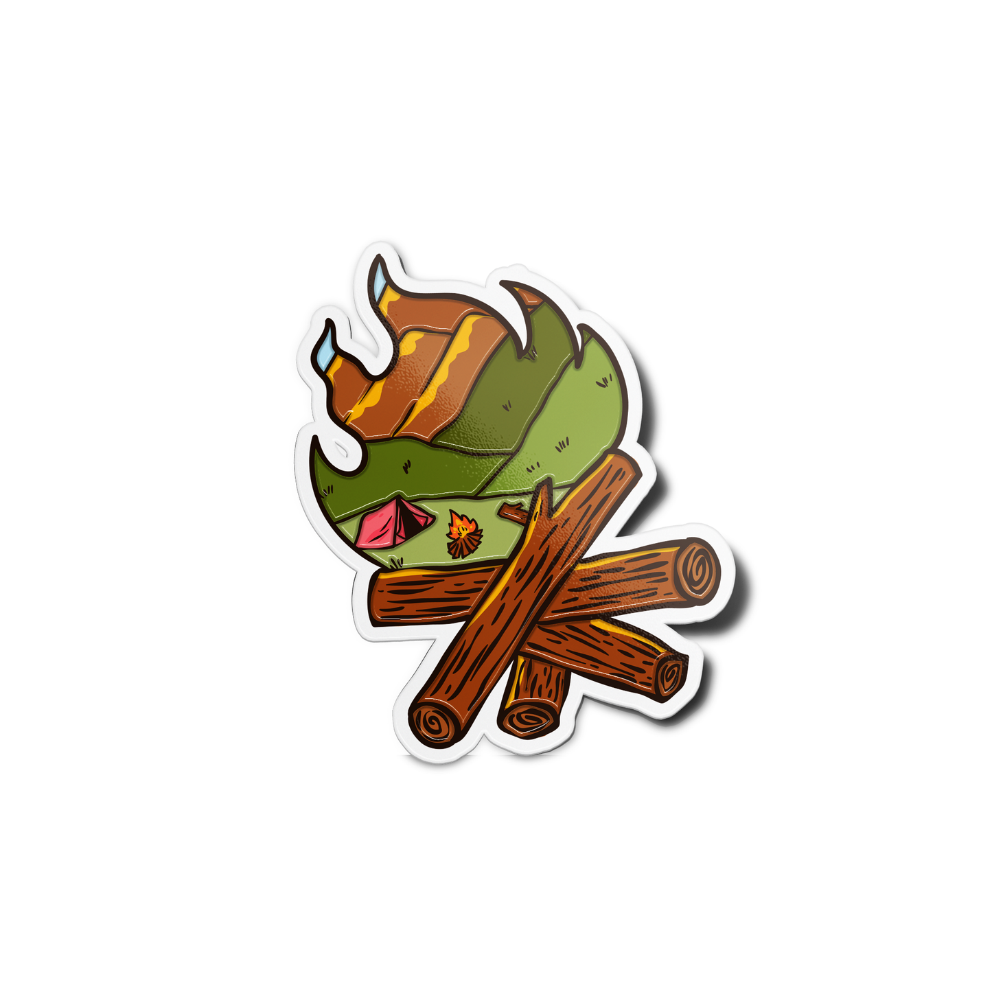 Campfire Nature Sticker