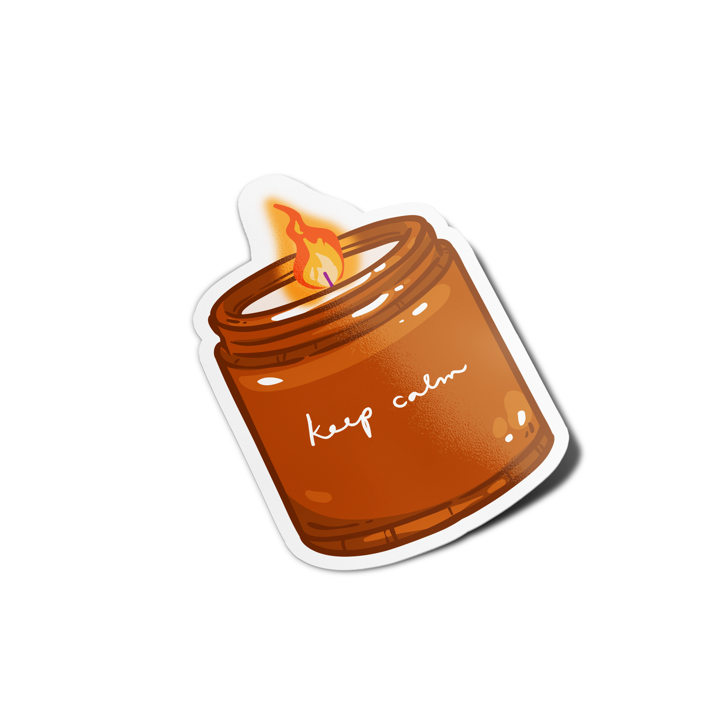 Candle and Crystal Sticker