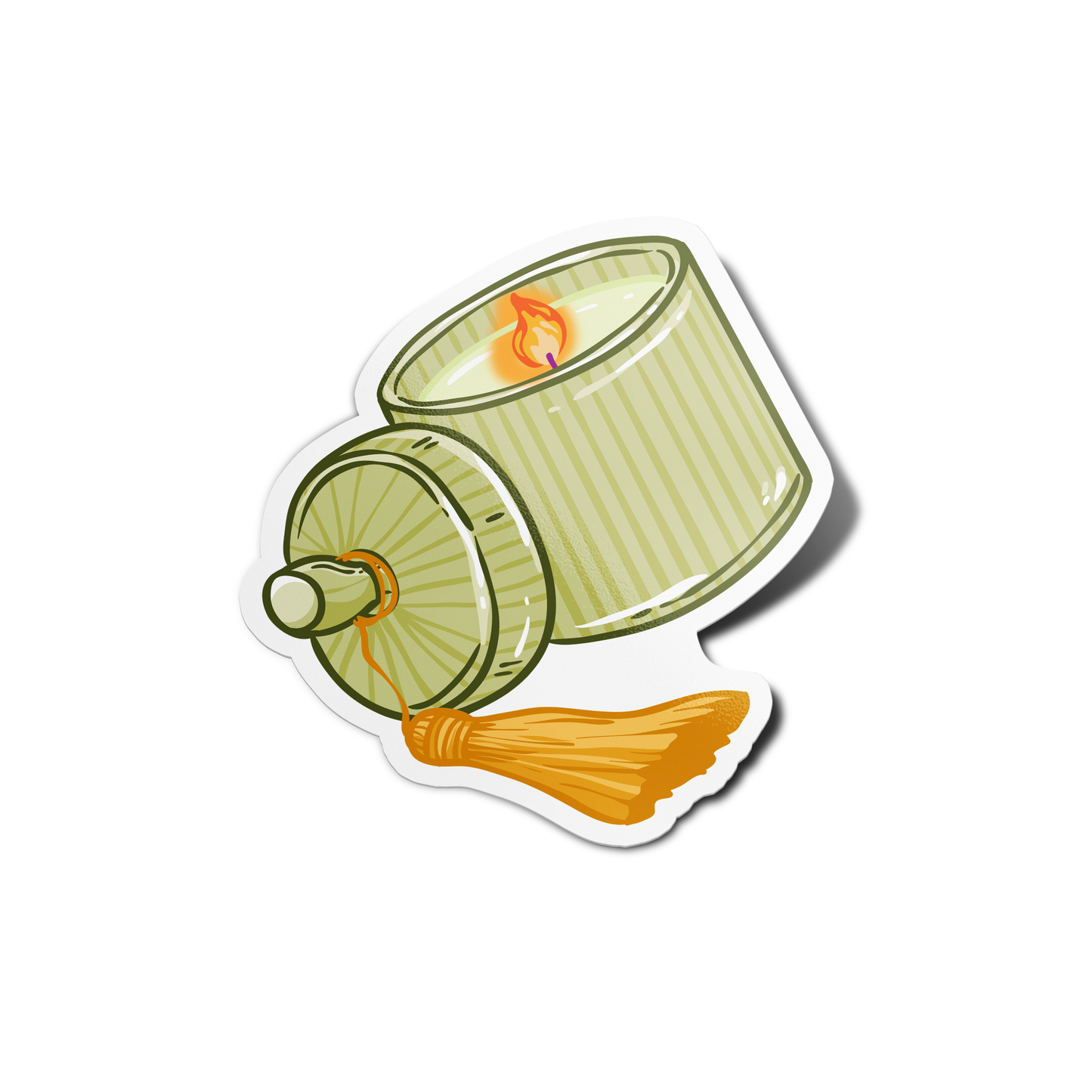 Candle and Crystal Sticker