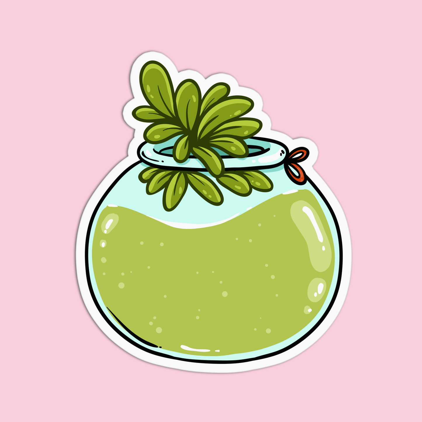 Plant In A Bowl Plant Sticker