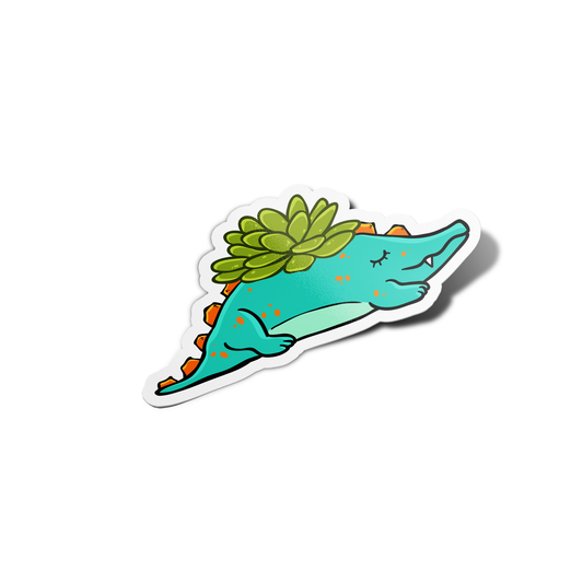 Alligator Pot Plant Sticker