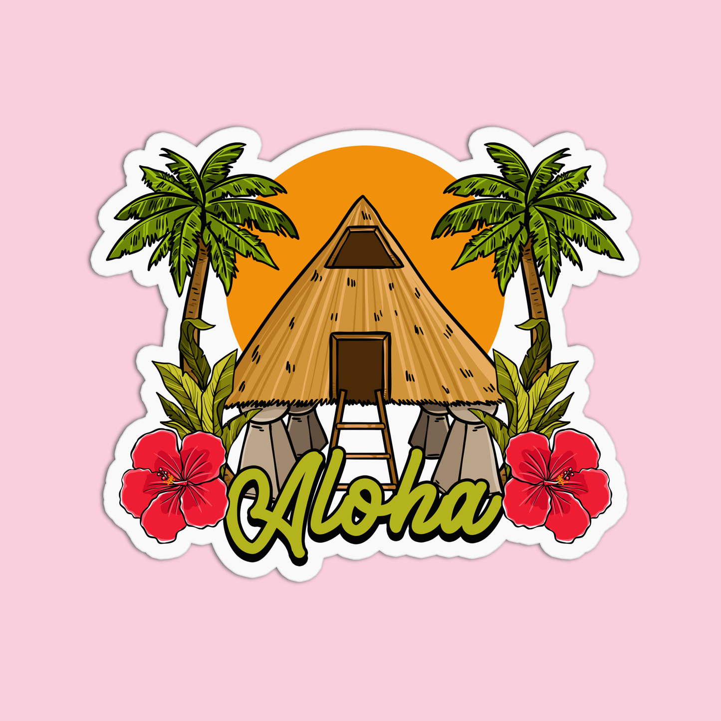 Aloha Hawaii Stickers