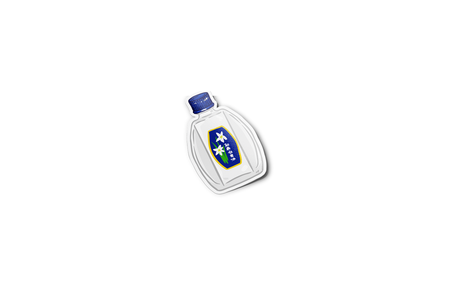 White Flower 90's Sticker