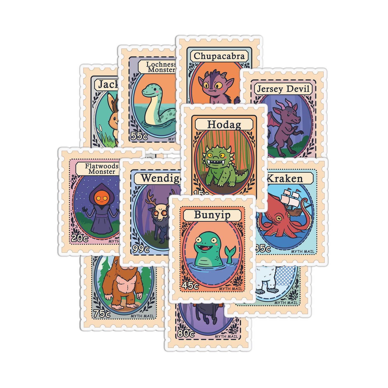 Cryptic Stamp Stickers