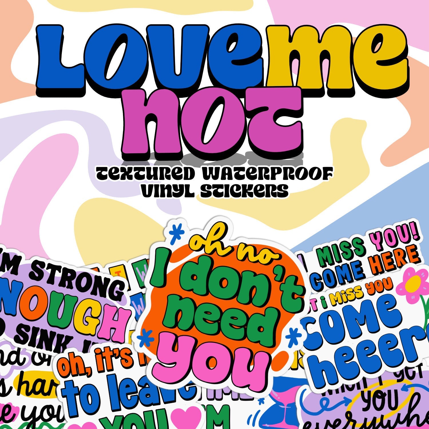 Love Me Not Stickers