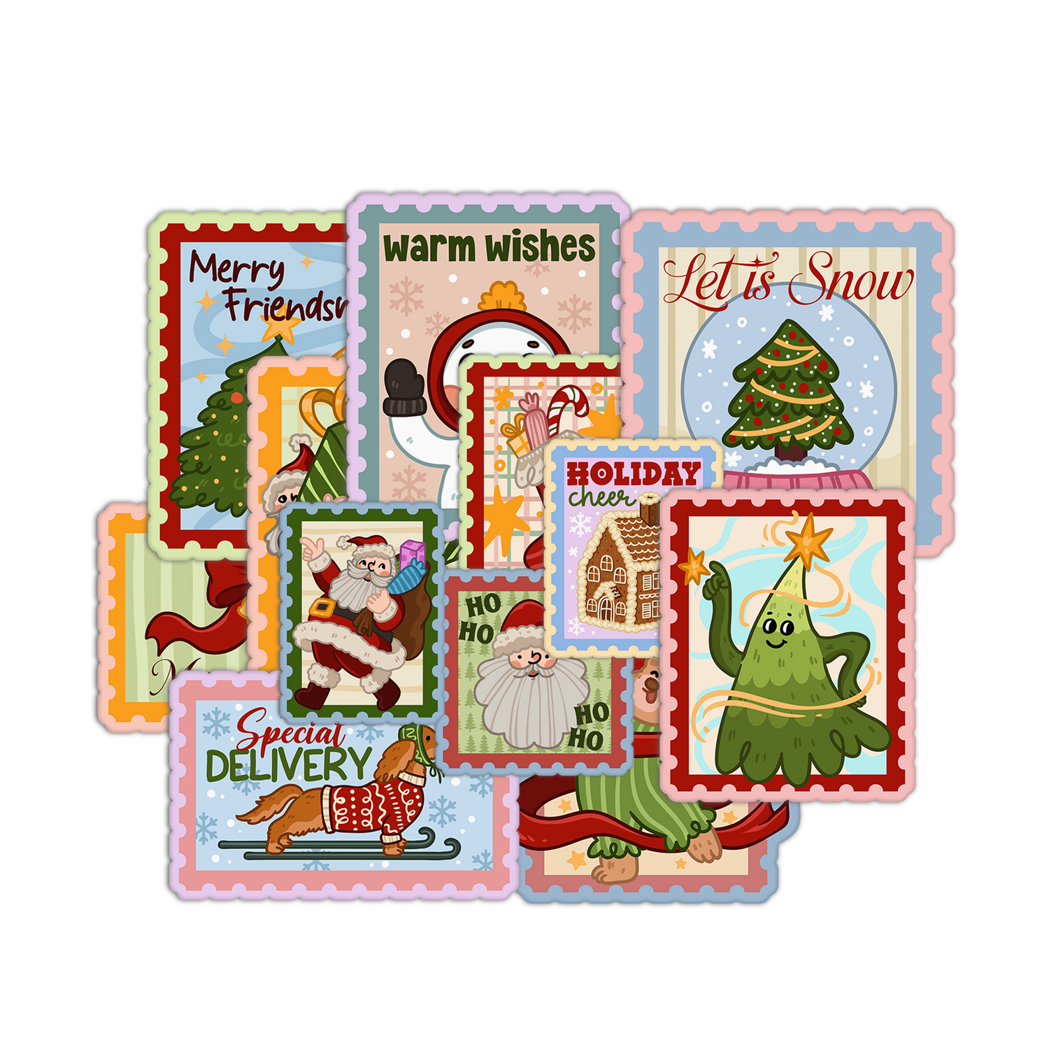 Christmas Stamp Sticker