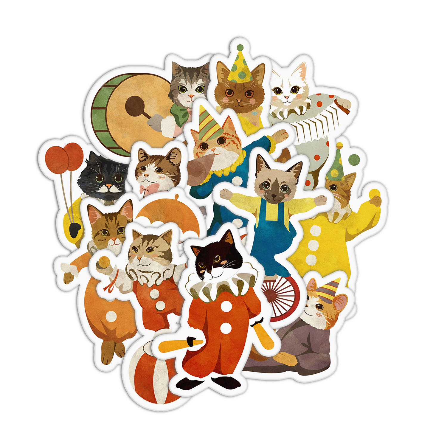 Circus Cat Sticker