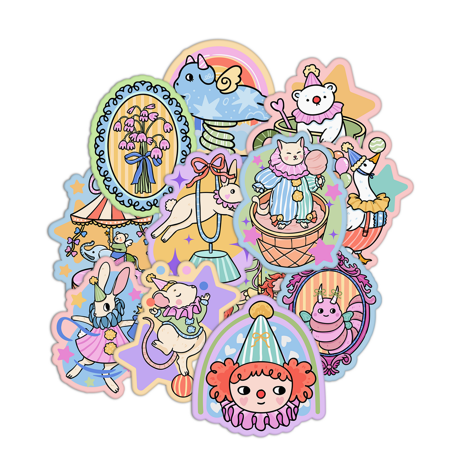 Coquette Carnival Stickers