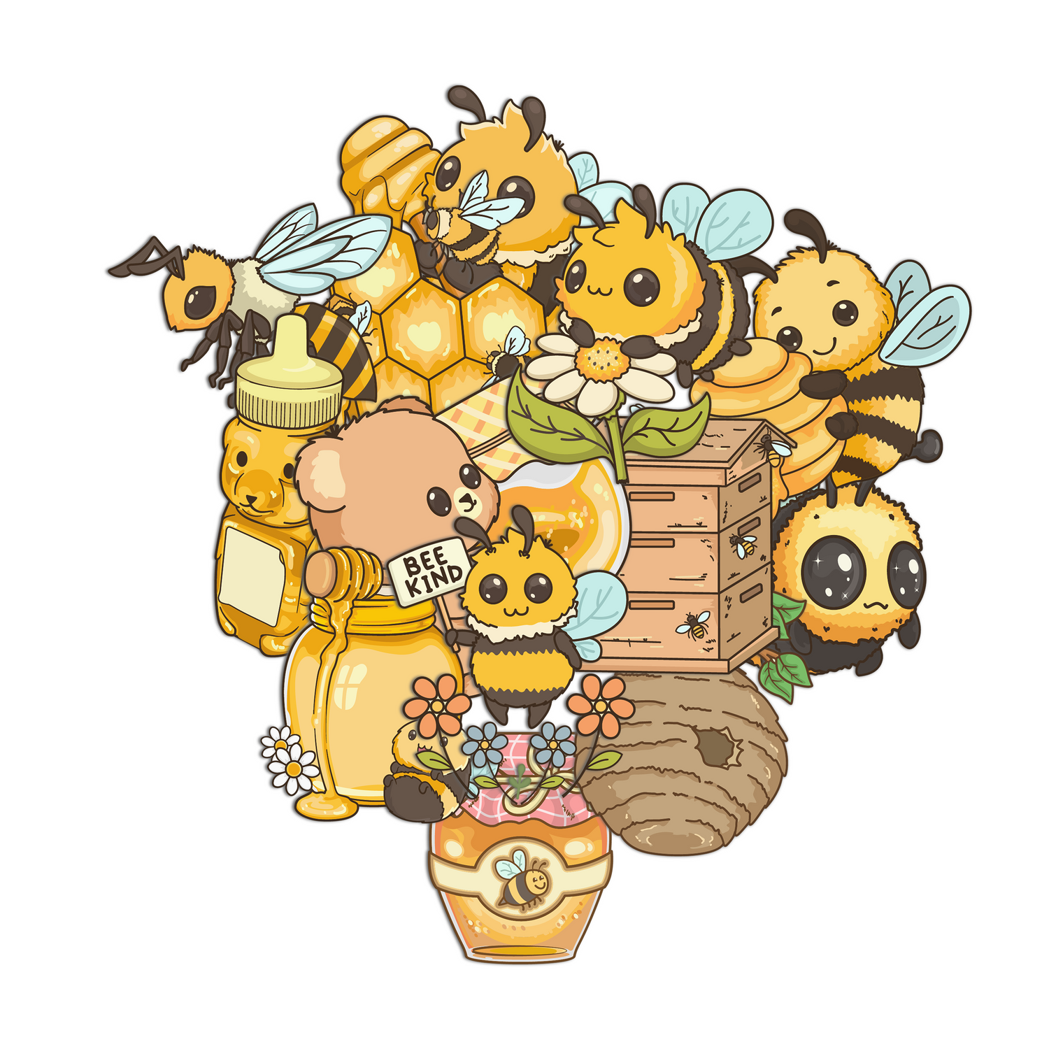 Cute Honey Series Stickers