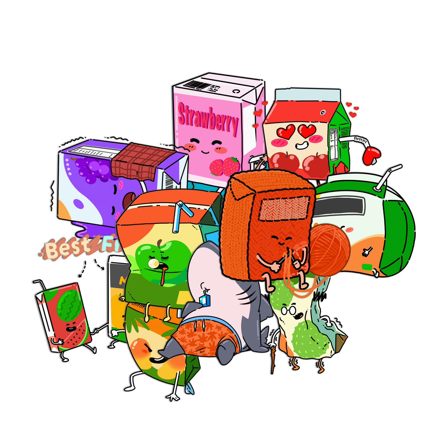 Juice Box Stickers