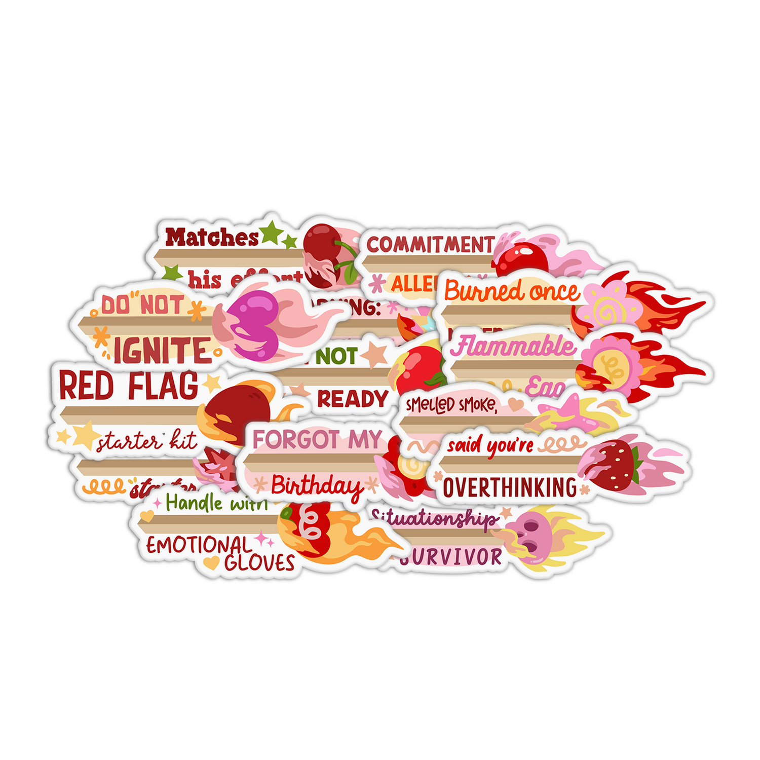 Matchstick Sticker