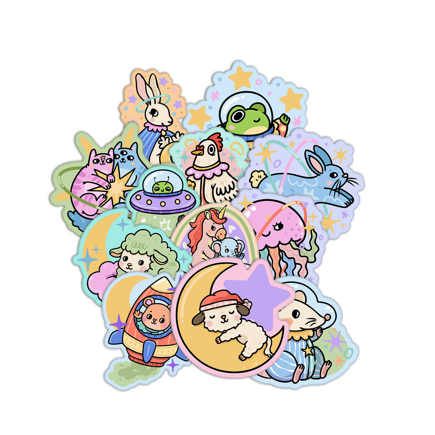 Space Animals Stickers
