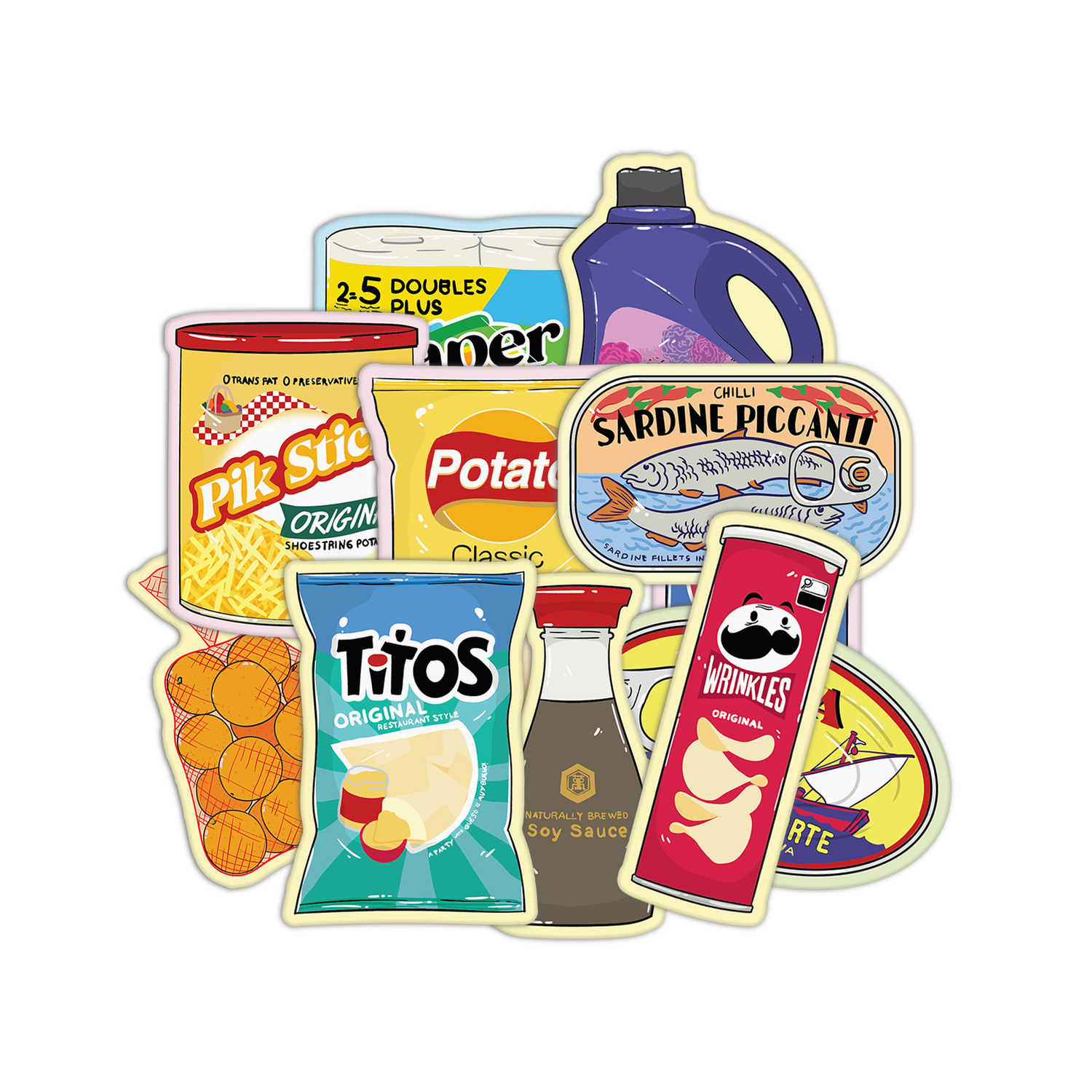 Supermarket Stickers