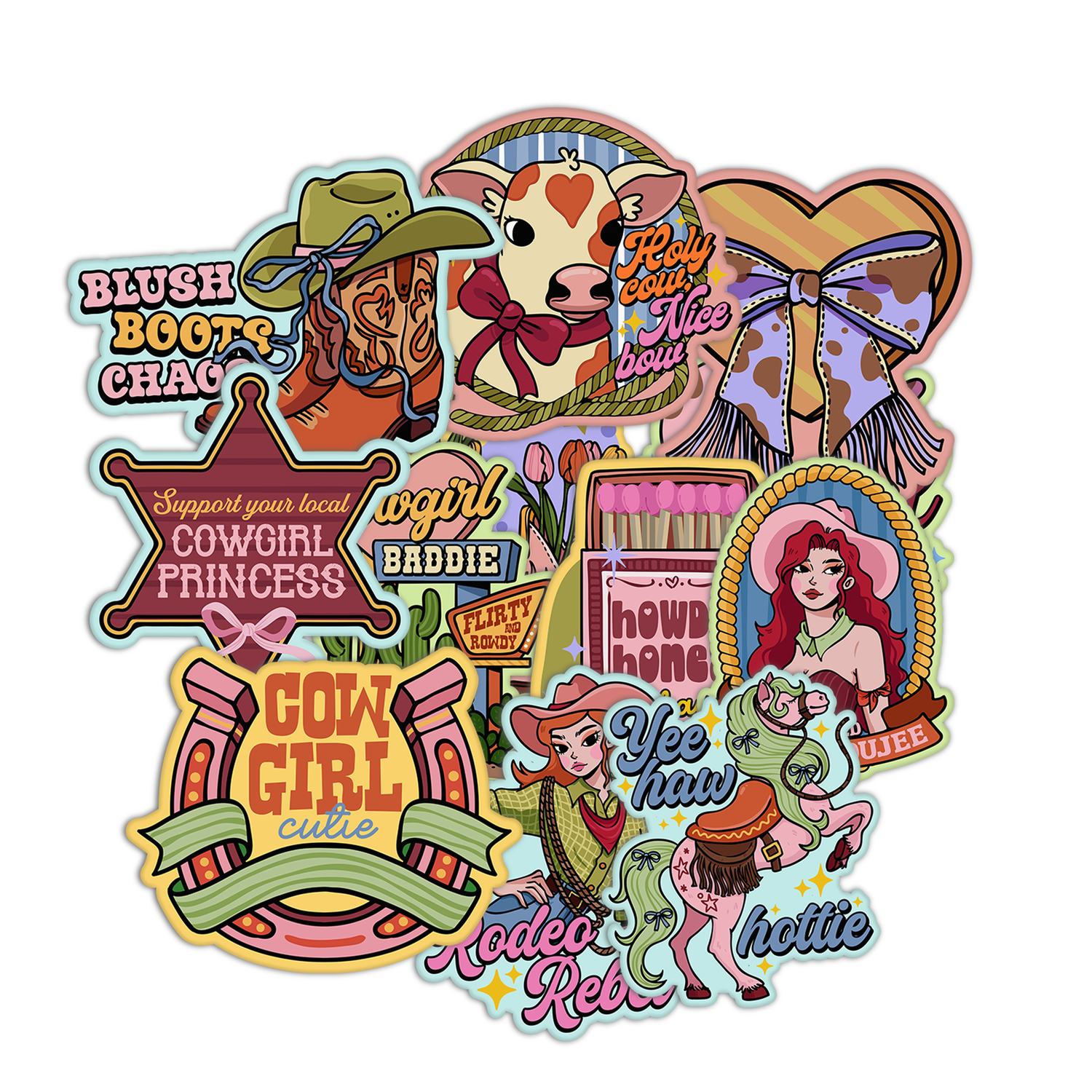 Coquette Cowgirl Sticker