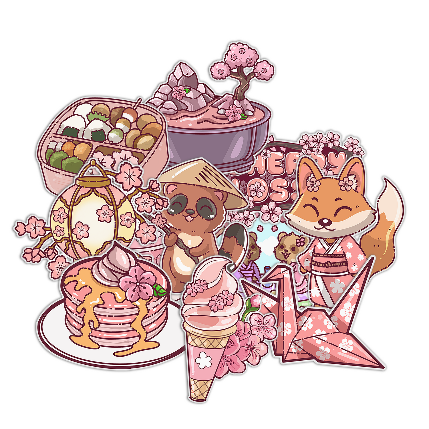 Cherry Blossom Series Stickers