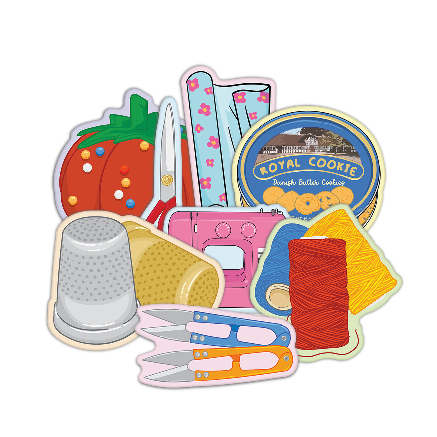 Sewing Kit Stickers