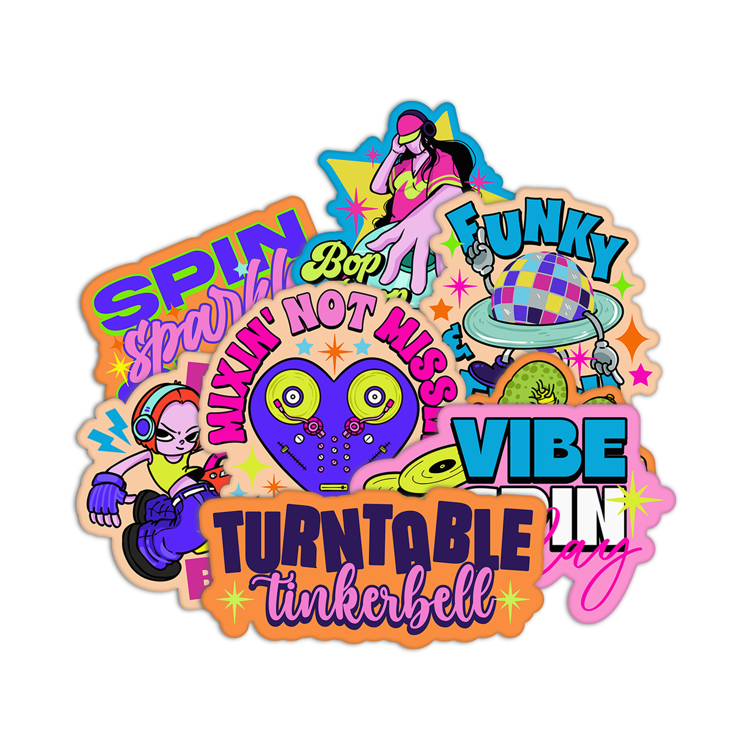 DJ Set Stickers