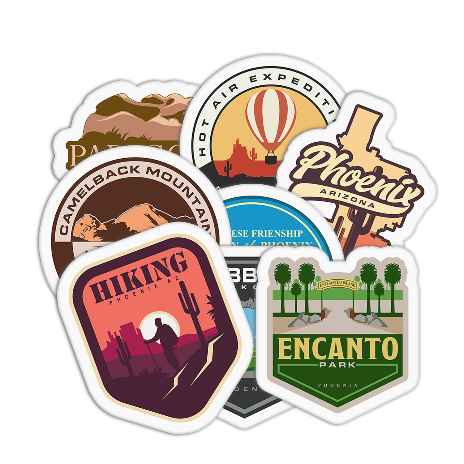 Travel Series Phoenix Stickers