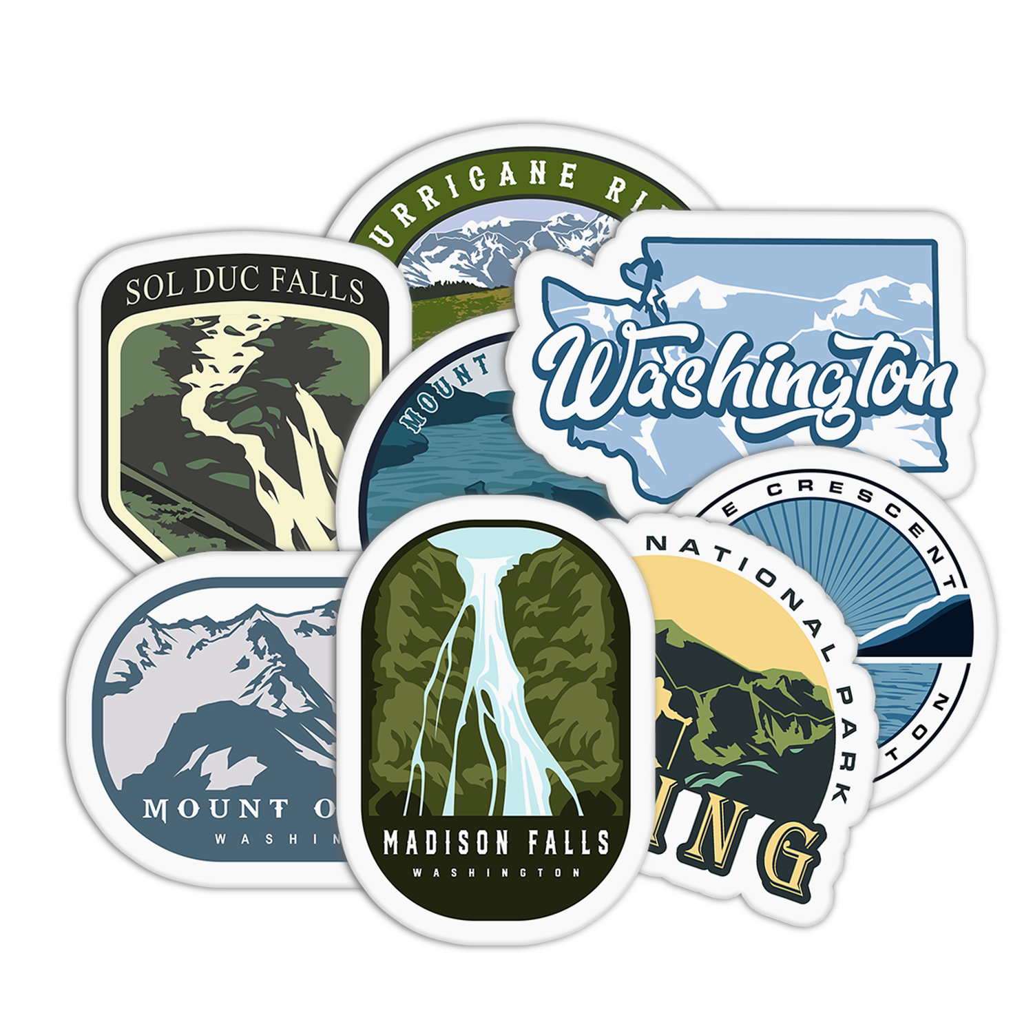 Washington Travel Series Stickers