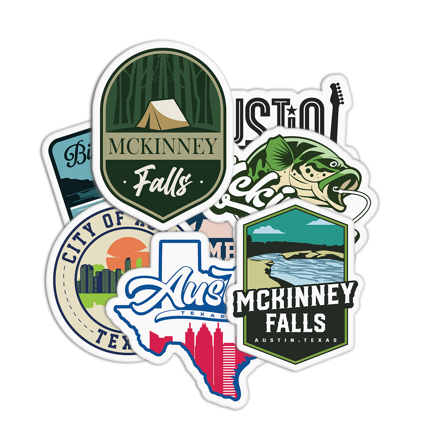 Austin Travel Stickers