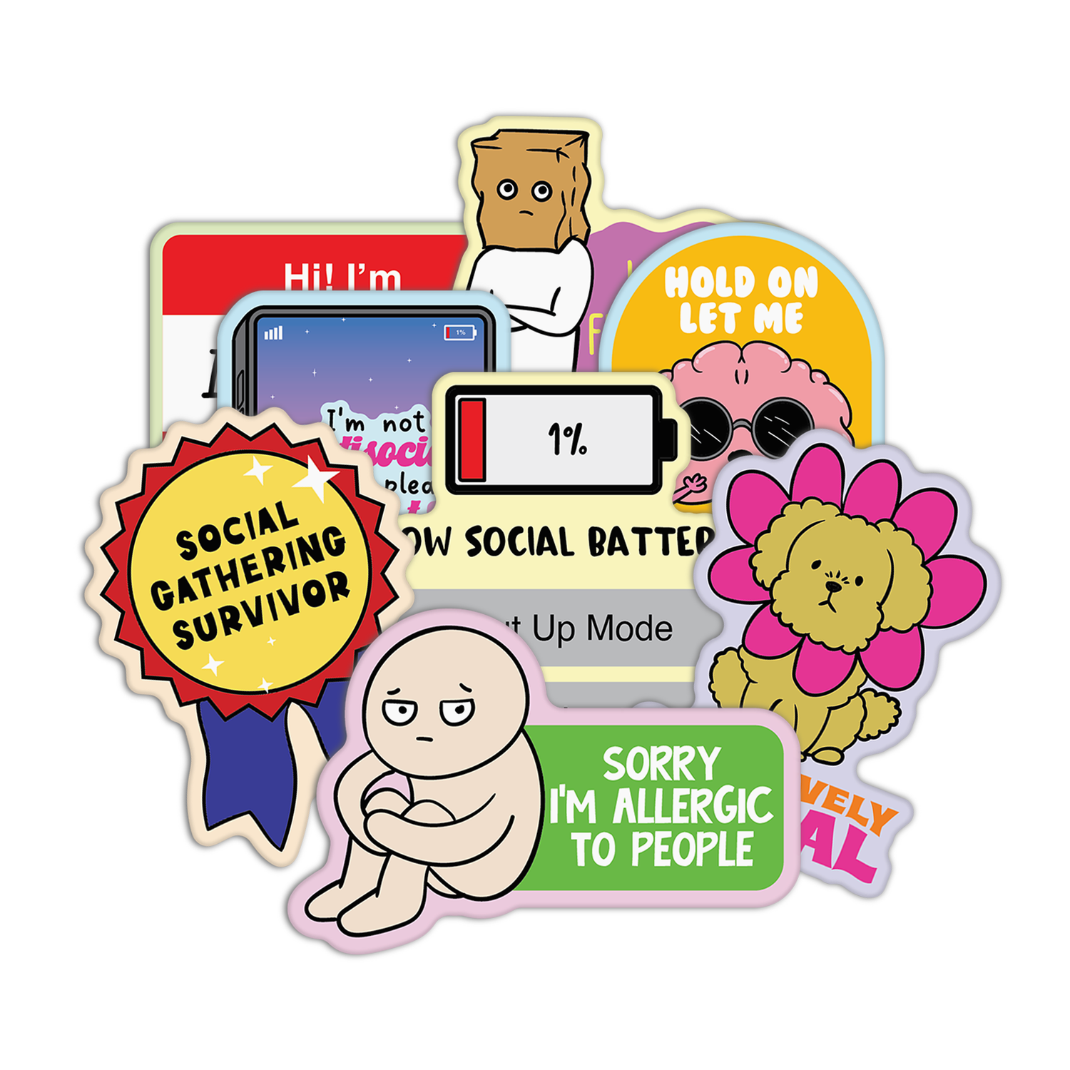 Introvert Stickers