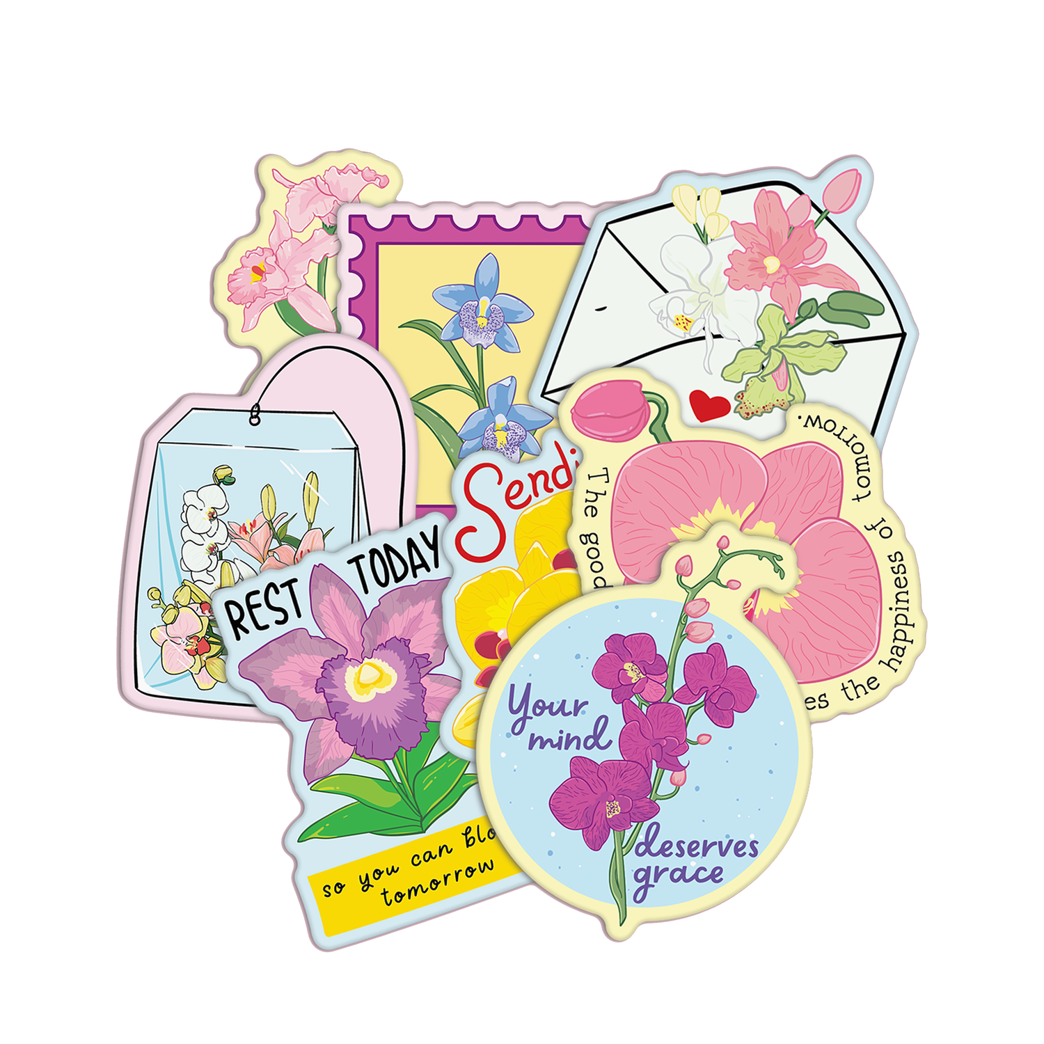 Orchids Stickers