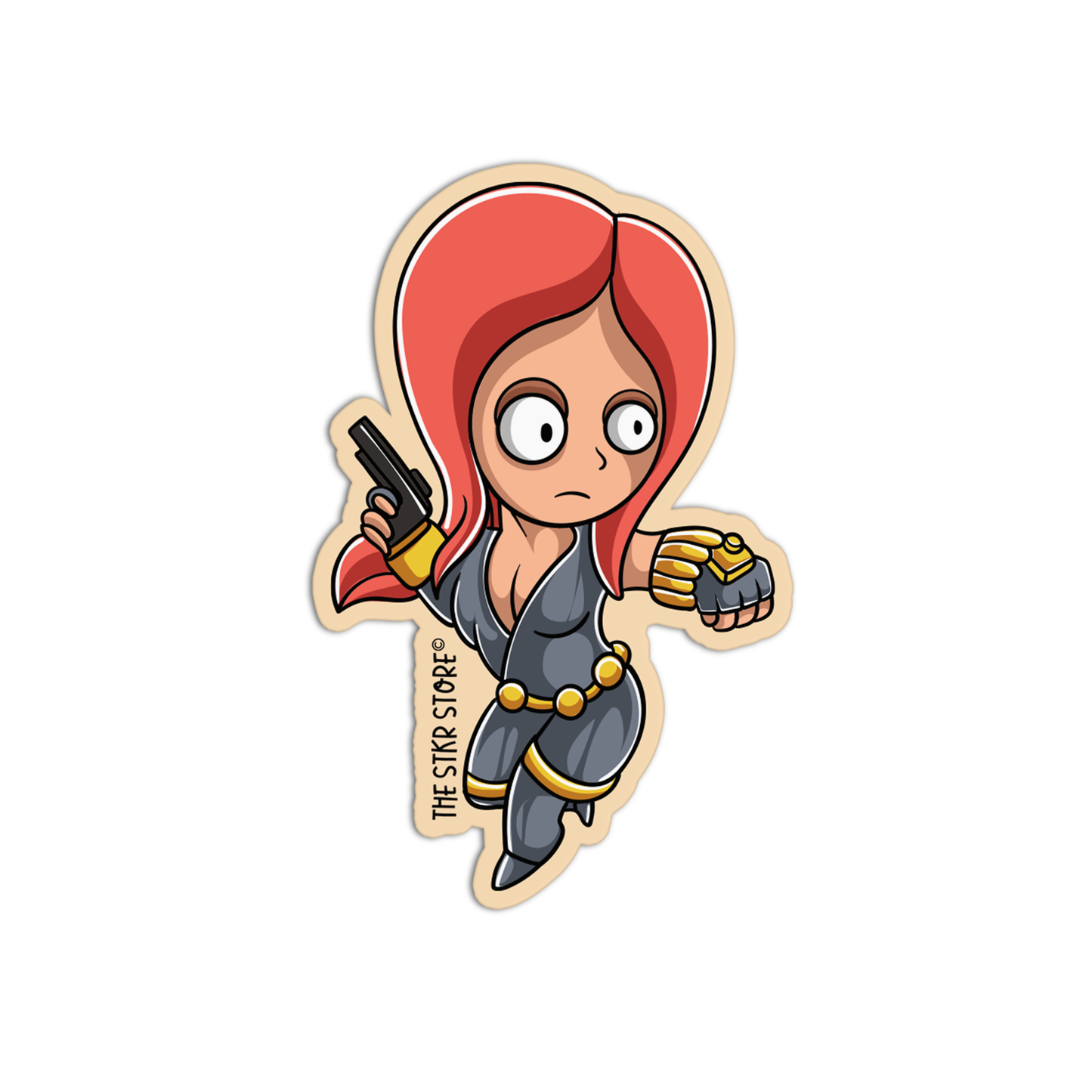 Black Widow Avengers Sticker
