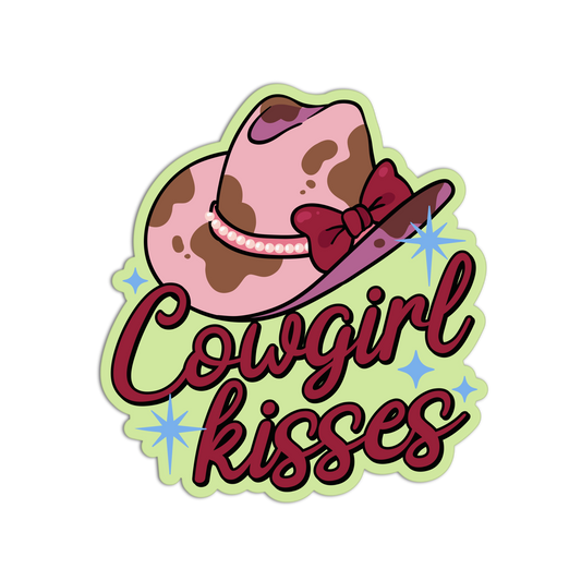 Kisses Coquette Cowgirl Sticker
