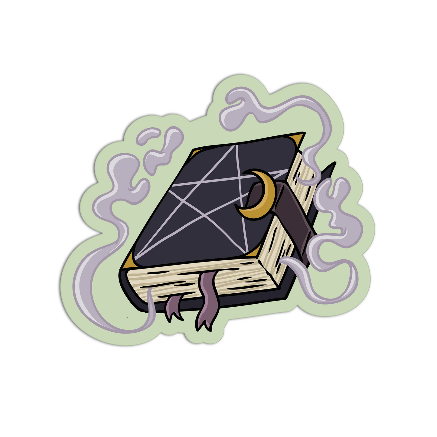 Midnight Grimoire Witch Craft Sticker