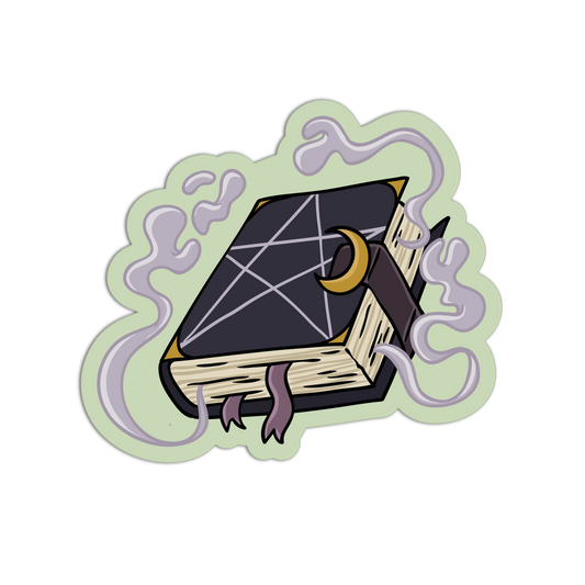 Midnight Grimoire Witch Craft Sticker