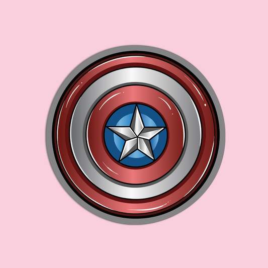 Captain America Hero's Emblem Sticker