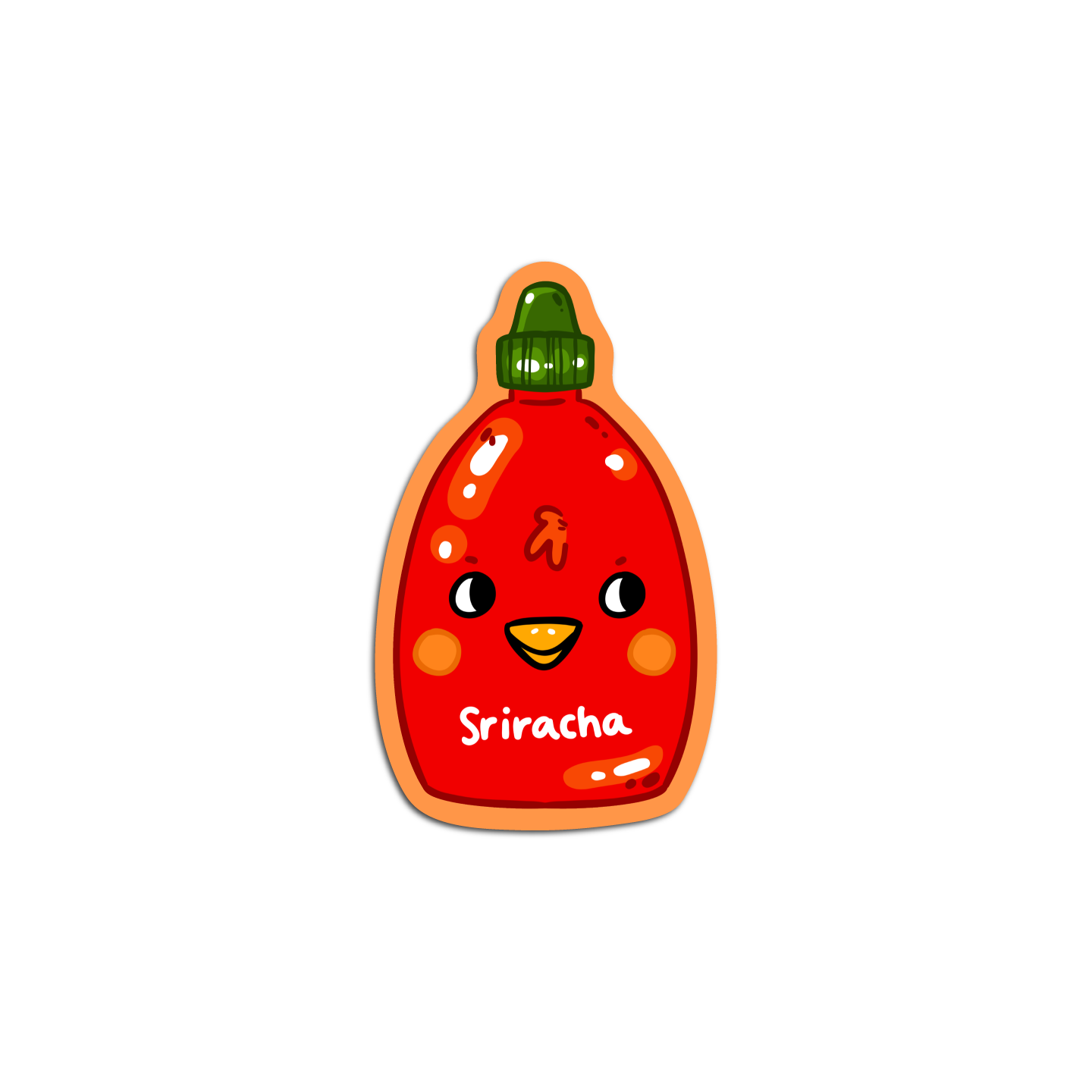 Sriracha Hot Sauce Condiments Sticker