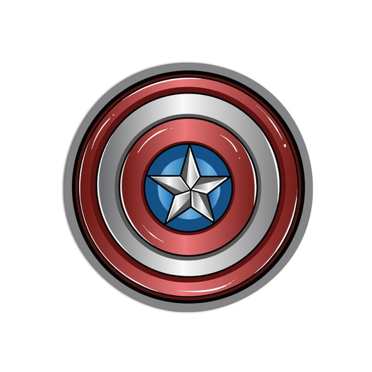 Captain America Hero's Emblem Sticker