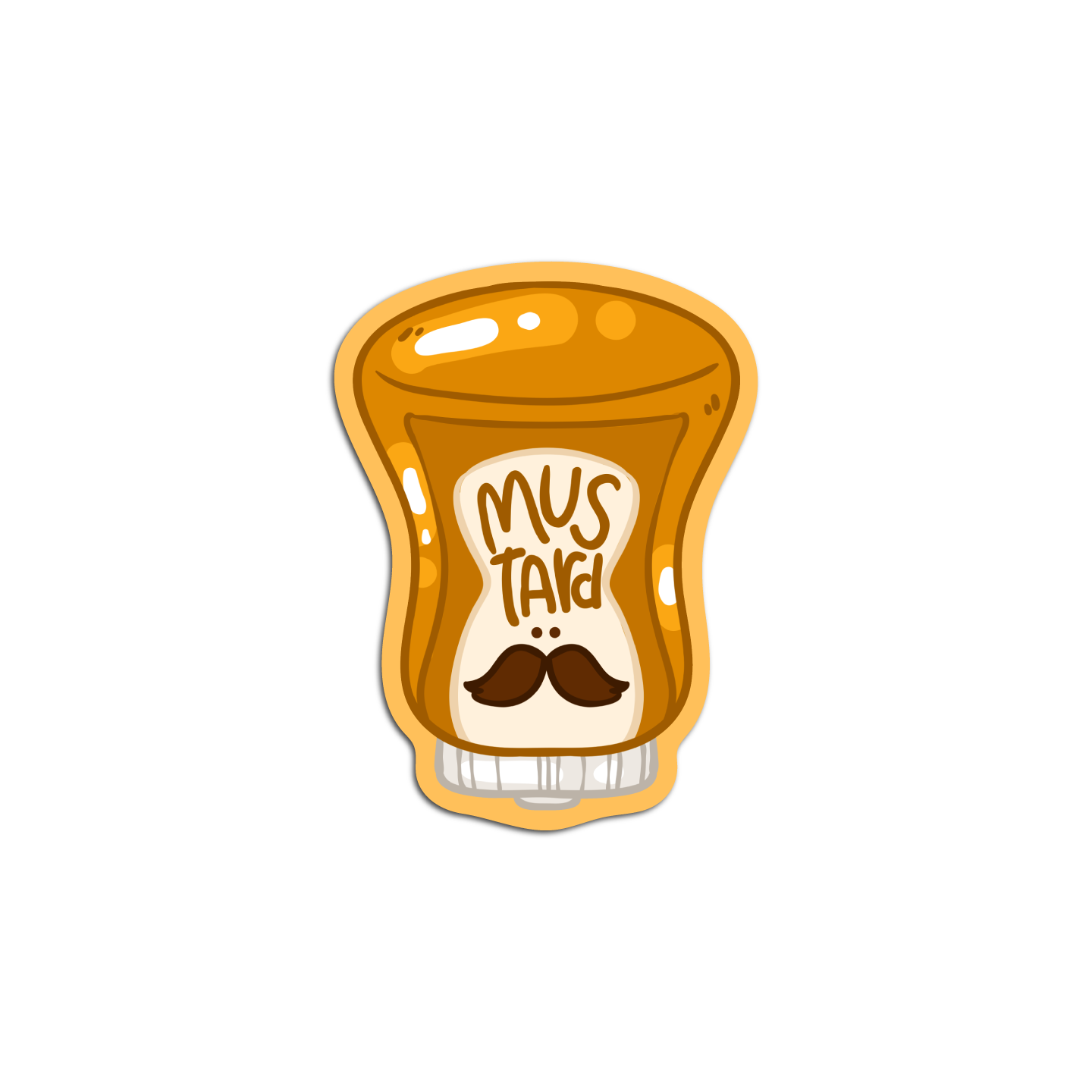 Mustard Condiments Sticker