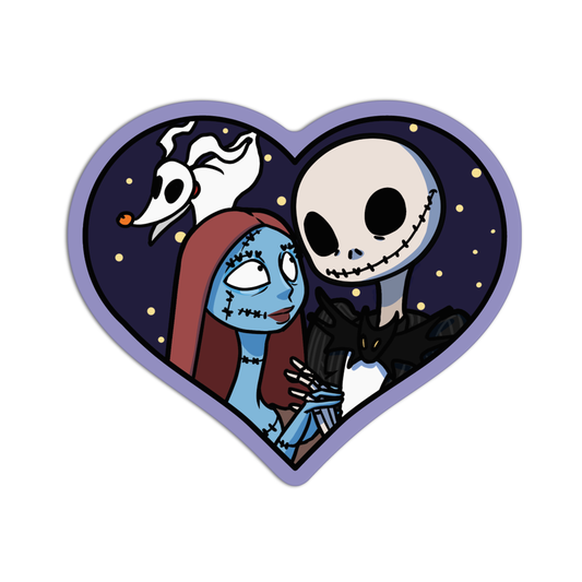 Jack and Sally Nightmare Before Christmas Sticker