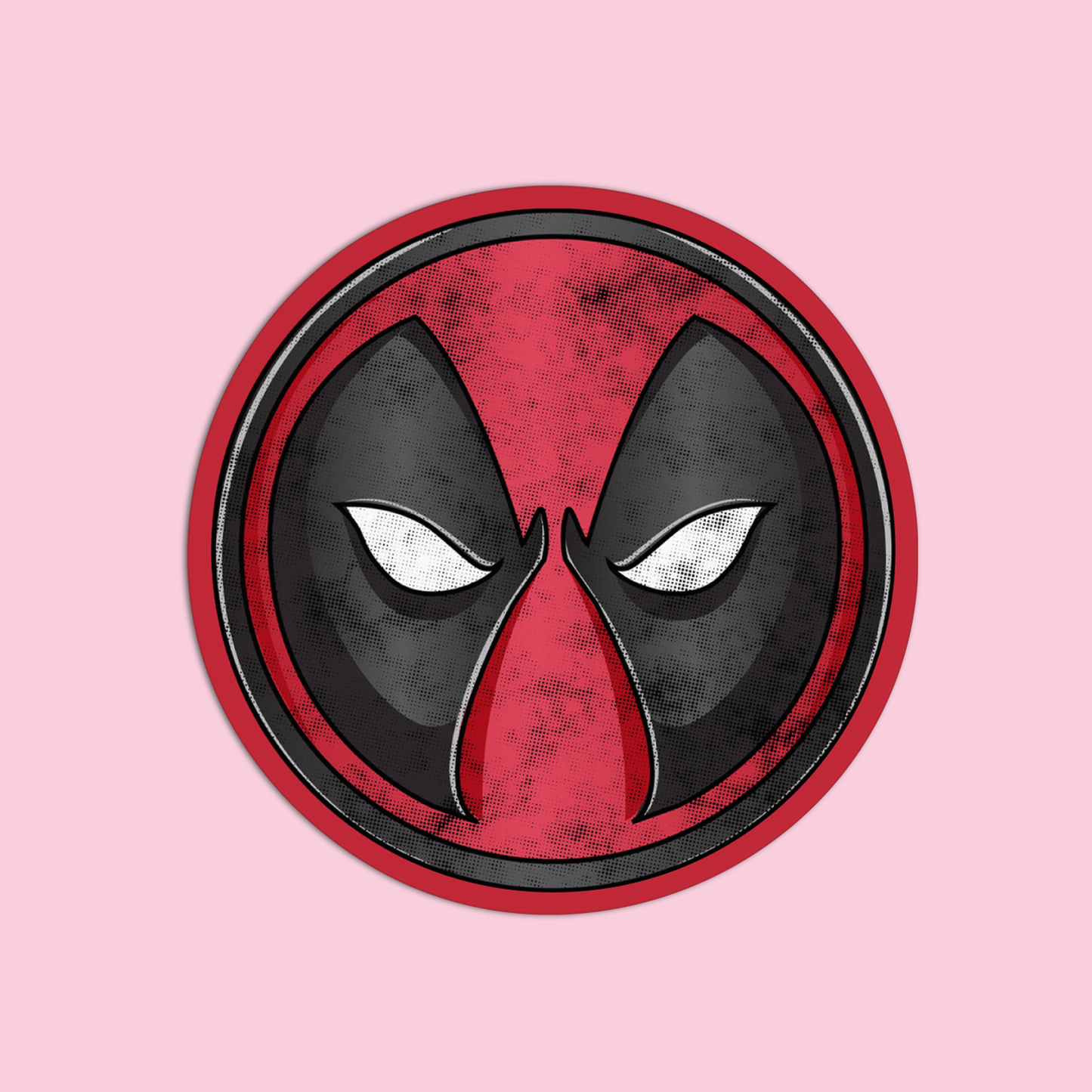 Deadpool Hero's Emblem Sticker