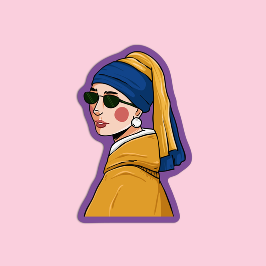 Girl with a Pearl Arts & Crafts Sticker