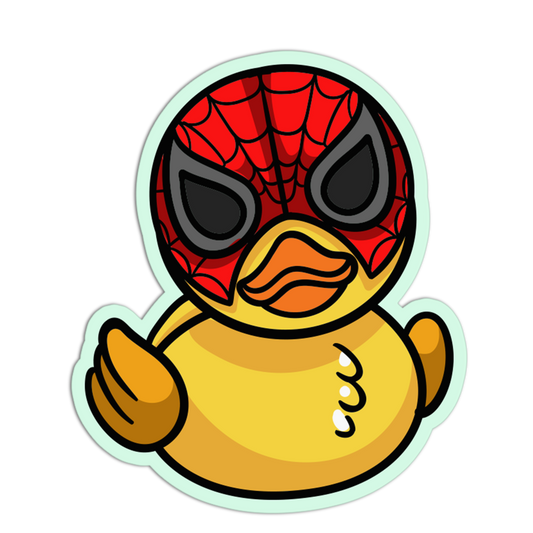 Spider-Rubber Duck Sticker