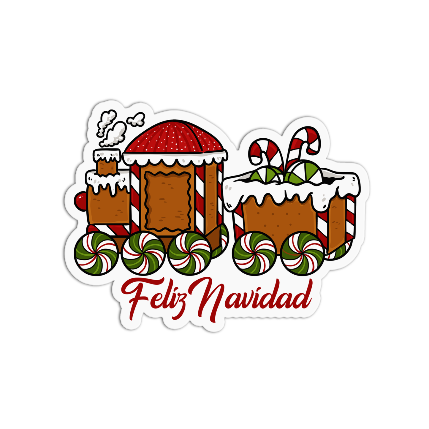 Feliz Navidad Christmas Sticker