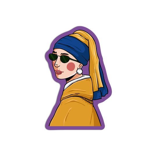 Girl with a Pearl Arts & Crafts Sticker