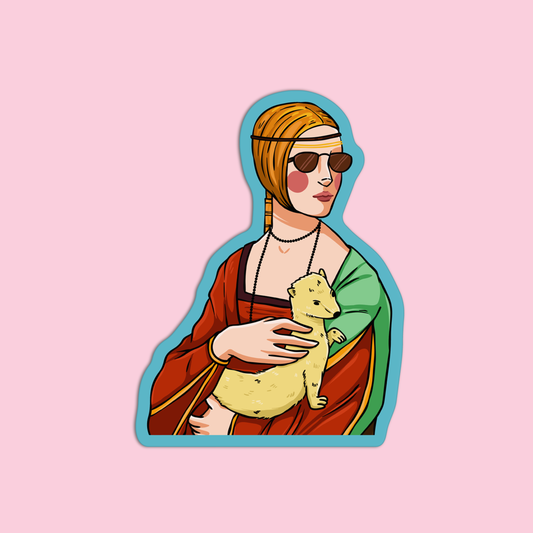 Lady With An Ermine Arts & Crafts Sticker