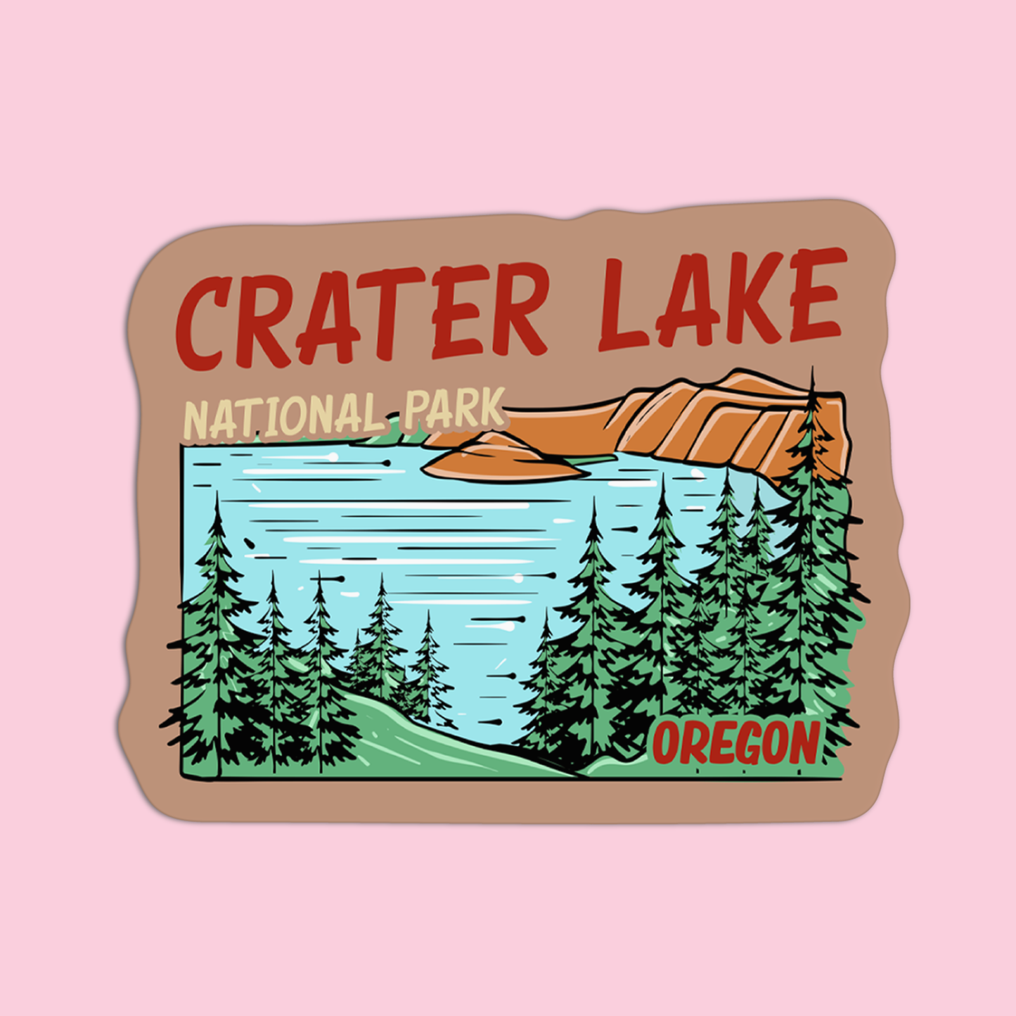 Oregon Crater Lake National Park Sticker
